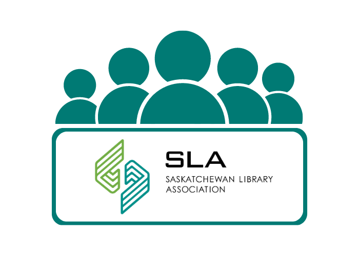 A graphic shows the outline of several people with the SLA logo beneath them.